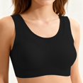 thumbnail image 4 of Gkeoshab Nursing Bras Women's Full Coverage Sports Bra, High Support Yoga & Workout Bra for Daily Wear Black L, 4 of 5