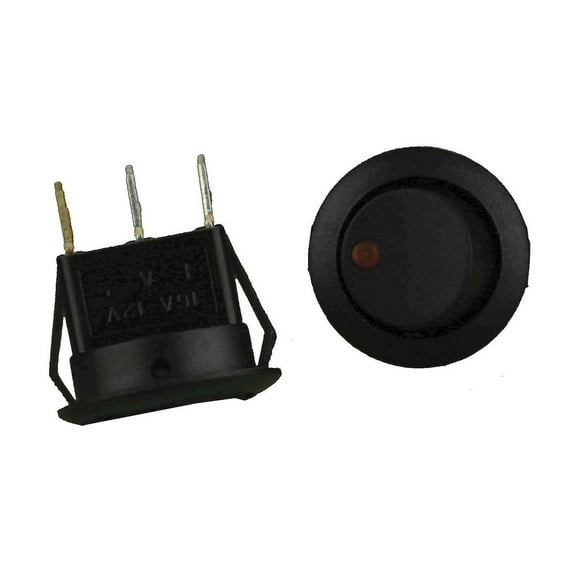 Rocker Switch Round Orange Led