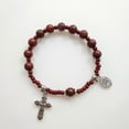 thumbnail image 4 of Finger Baptism Rosaries Glass Bead Bracelet for Baptism Favors Christening Favors Religious Favors Weddings Party Favors, 4 of 4