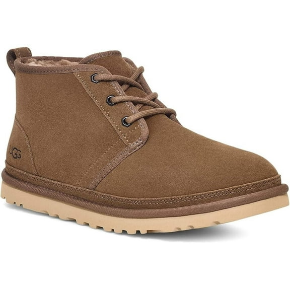 UGG Neumel 3236-HCK Chukka Boots Mens US 8 Brown Suede Wool Casual Shoes KHD1926