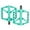 Color:Bianchi Green, variant on Bicycles Pedals Nonslip Wide Platform Bikes Flat Pedals 9/16Inch Thread Sealed Bearing Dustproof Mountain Bikes Pedals