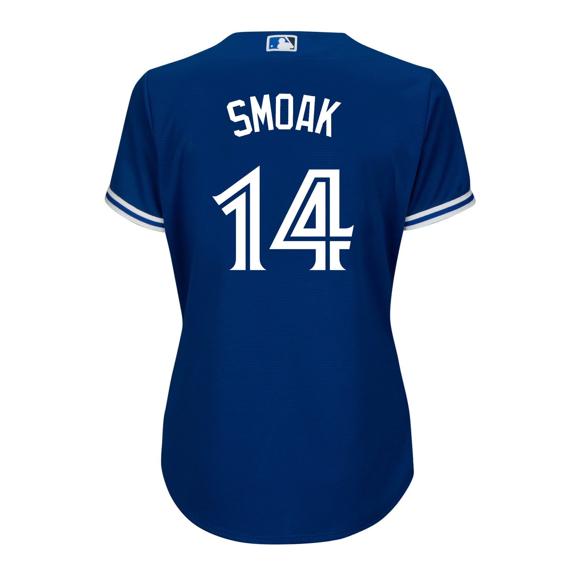 Women's Justin Smoak Toronto Blue Jays MLB Cool Base Replica Away