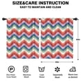 thumbnail image 2 of Blackout Kids Curtains,Colorful Geometric Chevron Pattern Childrens Insulated Curtains Set Of 2,Bedroom Essentials,Toddler Room Decor 52x63in(132x160cm), 2 of 5