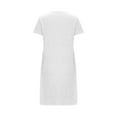 thumbnail image 5 of Taqqpue Women's Nightgowns Short Sleeve Sleepshirts Sleepwear Casual Print Pajama Dress Valentines Gifts, 5 of 6