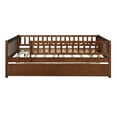 thumbnail image 4 of Triple Tree Wooden Full Daybed with Trundle, Walnut, 4 of 7