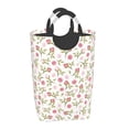 thumbnail image 2 of KLL Rose Flowers Laundry Hamper,Large Canvas Fabric Lightweight Storage Basket Toy Organizer Dirty Clothes Collapsible Waterproof, 2 of 6