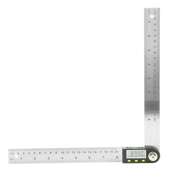 Digital Angle Finder, 0-200mm Miter Gauge Ruler Goniometer Ruler, For Locking Angle At Any Convenient Position Woodworking Drawing Architectural Design