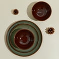 thumbnail image 2 of Pokini Stoneware Dinnerware Sets, Ceramic Plates and Bowls Sets, Microwaveable & Dishwasher Safe Dish Sets for 4, Kitchen Dinner Plates & Cereal Bowls, Sage Green, 2 of 8