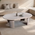 thumbnail image 6 of Bennett 58 in. Wood Coffee Table - Modern Elegance in Oak White Finish, 6 of 6