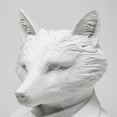 thumbnail image 5 of White Resin Suited Fox Bust DÃ©cor Piece, 5 of 6