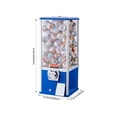 thumbnail image 3 of 25" Height Gumball Machine for Kids Home & Commercial Use, Coin Operated Capsule Toy Vending Dispenser, Holds Up to 230 Capsules 1.77–2.3 Inch Candy Bouncy Balls Arcade Prize Machine Blue, 3 of 8