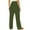 Army Green, variant on Idoravan Jeans for Women Trendy Fashion Women's Drawstring Pocket Button Mid Waist Tight Pants