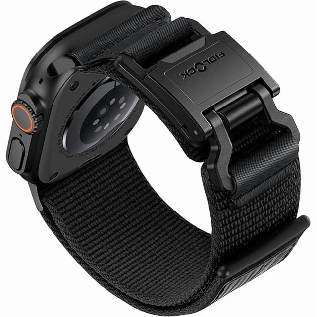 Chenchen Compatible with Apple Watch Ultra 2 / Ultra 3 Bands for Men, Wide Braided Nylon Sport Band with Magnetic Fidlock Hook Buckle for iWatch 49mm, Series 11/10 46mm, 9/8/7 45mm, SE/6/5/4 44mm