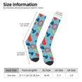 thumbnail image 7 of Knee High Socks for Men and Women, cartoon dumbbell Althletic Compression Socks, Support Long Tube Socks for Outdoor Sport, Calf Socks, High Stockings for Women Men, 7 of 7