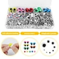 thumbnail image 3 of Pack of 1500 Wiggly Eyes, Self-Adhesive, Plastic Wiggly Eyes, Googly Eyes, Self-Adhesive for Christmas Day and DIY Scrapbooking Craft Toy Accessories (4/5/6/8/10/15 mm), 3 of 5