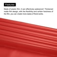 thumbnail image 4 of Unique Bargains Double Sided Color Flower Wrapping Paper Red+Gold 22.8'x22.8' Waterproof 10 Pack, 4 of 5