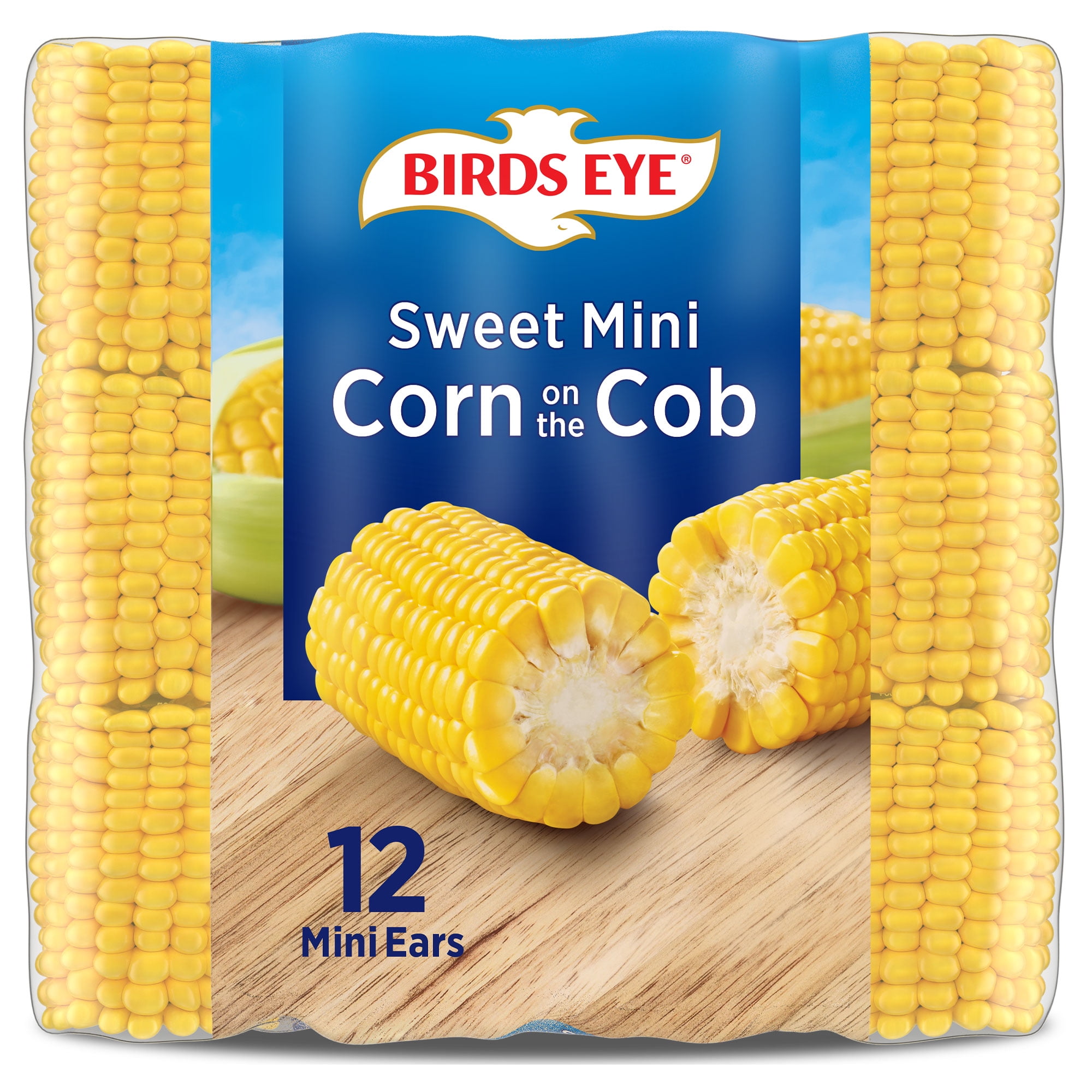 Birds Eye Mini Sweet Corn on the Cob, Frozen Vegetable, 12 Ct