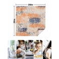 thumbnail image 4 of Orange Blue Cloth Napkins Set of 4 Reusable Dinner Napkins, Minimalist Smear Abstract Art Painting Cocktail Napkin Washable Table Napkins for Wedding/Holiday Party/Baby Shower 20"x20", 4 of 7