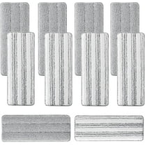 10Pcs Joymoop Mop Replacement Pads, 15 * 4.9'' Universal Mop Pads Mop Head Refills Washable Wet Mop, Compatible with Most 11-14” Size Mops
