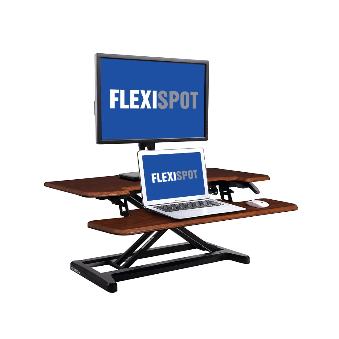 Flexispot M7mn Stand Up Desk Converter 35 Standing Riser With Deep Keyboard Tray For Laptop Gany
