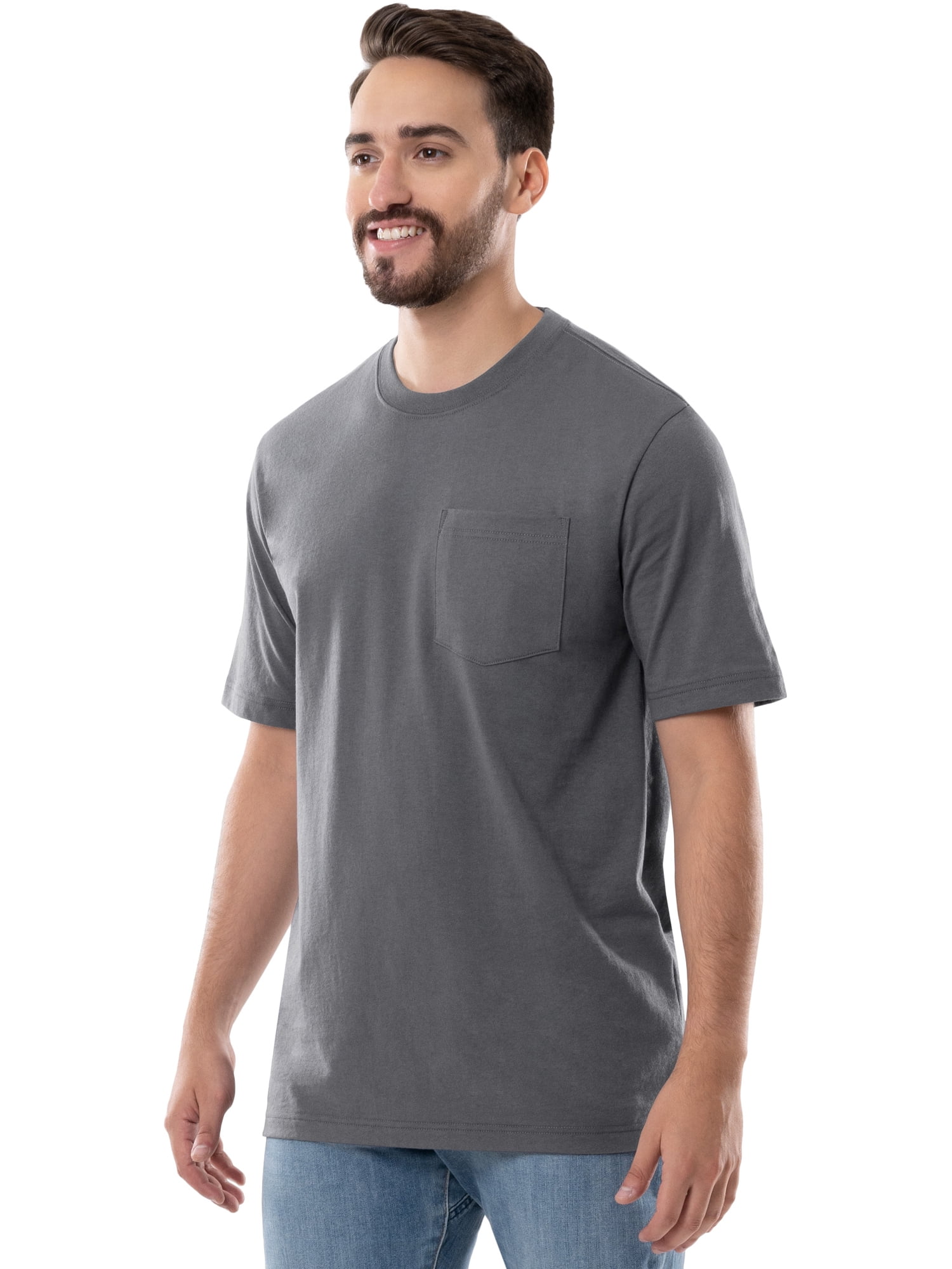 Brahma Men's Short Sleeve Workwear T-Shirt, Size S-4XLT (Men's, Big Men's, and Tall)