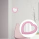 thumbnail image 3 of EeaseMX 1 espejo de pared con forma de corazón para maquillaje femenino., 3 of 8