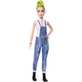 thumbnail image 1 of âBarbie Fashionistas Doll with Green Striped Mohawk Wearing Denim Overalls, Top and Accessories, for 3 to 8 Year Olds Barbie -, 1 of 9