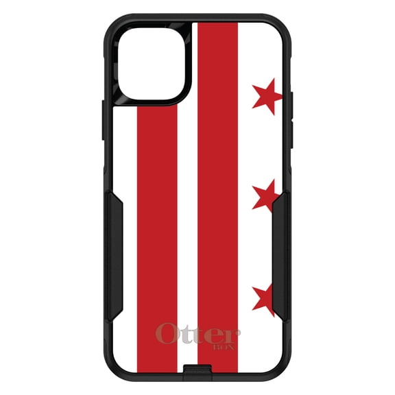 DistinctInk OtterBox Commuter Custom Case for Apple iPhone 15 (6.1" Screen) - US State Flag - Wireless Charging Compatible