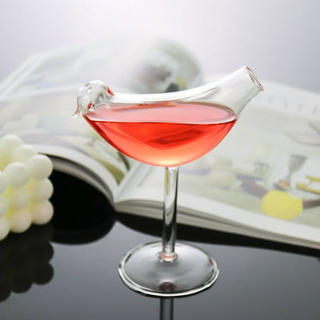 

1Pcs Bird Champagne Glass Creative Molecular Smoked Cocktail Goblet Glasses Bar