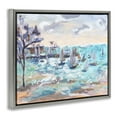 thumbnail image 4 of Stupell Industries Sailboat Fleet by Shore Nautical & Beach Painting Gray Floater Framed Canvas Art Print Wall Art, 21 x 17, 4 of 10