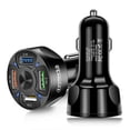 thumbnail image 5 of Sentmoon Up to 90% Off 4 In 1 3.1A QC 3.0 Adapter Wireless Bluetooth Fast Charging Car Mobile Phone Charger 4 USB Ports Universal Deals of the Day Clearance Prime, 5 of 5