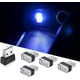 thumbnail image 1 of Juego de 5 luces LED ambientales para coche de color azul, mini kit de iluminación ambiental interior enchufable de 5 V para coches, portátiles, tomas USB, luces de noche y decoración de tomas USB adi, 1 of 5