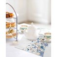 thumbnail image 7 of Blue Butterfly Farmhouse Dish Towels Set, Waffle Weave Kitchen Towels 3 Pieces, Spring Pastoral Butterflies Microfiber Hair Face Bath Tea Towel Absorbent Quick Drying Cleaning Dish Cloths, 12"x12", 7 of 7