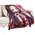 thumbnail image 2 of Demon Blanket  Nezuko Flannel Throw Blankets Soft Pile Cozy Plush Throw Blanket for All Seasons, 3D Printed Warm Blanket for Sofa Beds Home Decor, 2 of 10