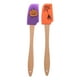 thumbnail image 1 of FELTECHELECTR 2 espátulas de silicona con mango de madera para Halloween, utensilios de cocina para repostería casera (calabaza y araña)., 1 of 6