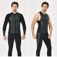 thumbnail image 2 of DIVE SAIL Traje de buceo 2MM Pantalones cortos de manga larga Traje de neopreno Rash Guards Artesanía exquisita Sensación de cuerpo fresco Snorkel Trajes camisa masculina XL Vogacara OD019363-04, 2 of 6