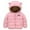 Pink-a, variant on HNMKIU Boys and Girls Padded Coat and Thickened Baby Hooded Jacket Childrens Down Jacket Winter Coat for Kids 1-6 Years Light Purple-b,4-5Years