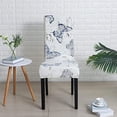 thumbnail image 3 of XmhyTop Chair Covers for Dining Room Set of 6 Pack Stretch Chair Slipcovers for Parson Chairs 6 Pieces Washable Removable，Butterfly, 3 of 5