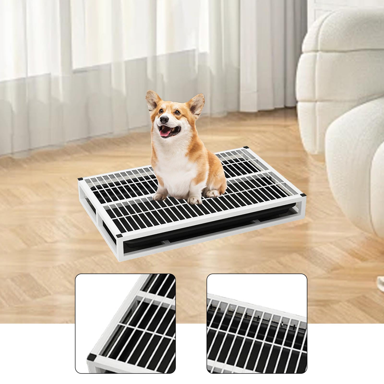 Puppy Potty Mat Indoor Training Toilet Dogs Bedpan with Anti-slip Rubber Pads for All Weather Conditions
