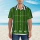 thumbnail image 2 of Fotbe American Football Field Camisa Hawaiana para Hombre Unisex – Camisa Casual de Verano con Botones de Manga Corta de Algodón y Lino,3X-Large, 2 of 7