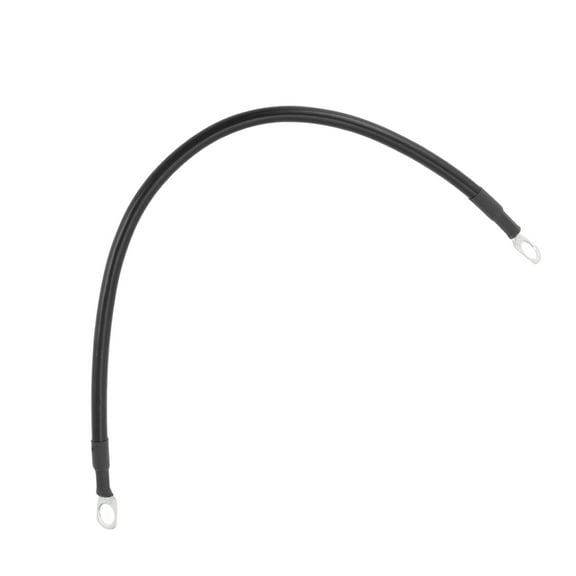 Unique Bargains 1 Pc 8 AWG Gauge 1FT Copper Battery Inverter Cable 5/16" lug Universal Black