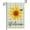 F Welcome Sunflower, variant on Congrats Grad Garden Flag Graduation Cap Vertical Double Sided 12.5x18 Celebrate Graduation Schoolyard Farmhouse Outdoor Lawn Party Decor