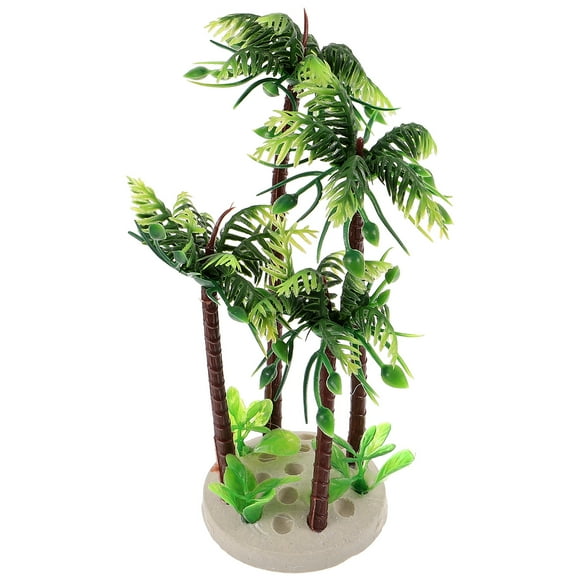 Aquarium Simulation Plant Palm Tree Aquarium Landscape Decorative Tree