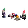 thumbnail image 1 of Figuras en miniatura de gnomos borrachos, mini adornos de gnomos de jardín divertidos, estatuas de camping de gnomos TUNC Sencillez, 1 of 4