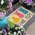 thumbnail image 6 of Easter Door Mat,Spring Colorful Bunny Chick Indoor Outdoor Non-Slip Doormat,Entryway Front Porch Easter Rabbit Welcome Door Mat Colorful for Entrance Decor 30" x 17" (Welcome Peeps), 6 of 6
