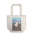 thumbnail image 1 of Utah, Mountain Goats (100% Cotton Canvas Reusable Tote Bag), 1 of 3