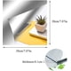 thumbnail image 5 of Pegatinas de pared extraíbles para decoración de interiores, azulejos de espejo acrílicos autoadhesivos, láminas de espejo flexibles para la decoración del dormitorio de la sala de estar del hogar (6, 5 of 5