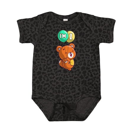 

Inktastic I m 1 Teddy Bear Gift Baby Boy or Baby Girl Bodysuit