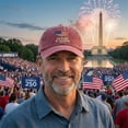 thumbnail image 5 of 250th Anniversary Baseball Cap for America, USA Map Design Hatf for Men & Women, 5 of 5