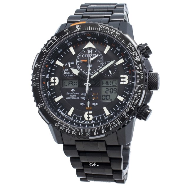 Citizen Promaster JY8085-81E Montre pour Homme Eco-Drive Radiocommandée Analogique Numérique 200M